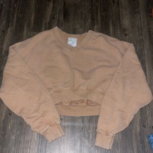 Offline by Aerie VNeck Cropped Sweatshirt Small